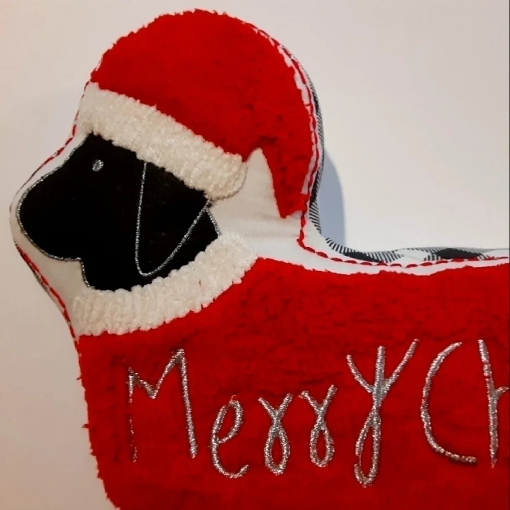 Dachshund Doxie Dog Merry Christmas Pillow New